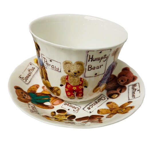 Roy Kirkham My Favorite Teddies Bears Fine Bone China Cup & Saucer Set 4" x 4 1/ - Picture 5 of 11